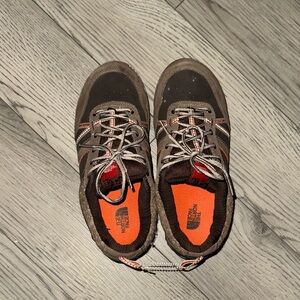 The North Face Women’s Brown and Orange Sneakers